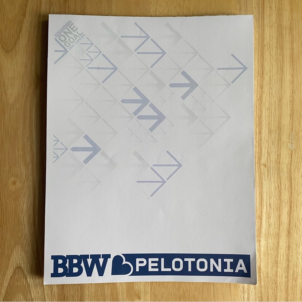RARE Bath & Body Works BBW Pelotonia Notepad